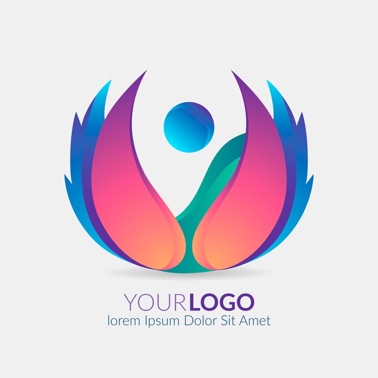 Free Vector gradient abstract logo flat design