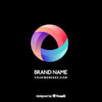 Free vector gradient abstract logo template