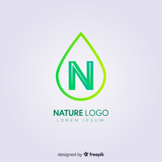 Gradient abstract logo template