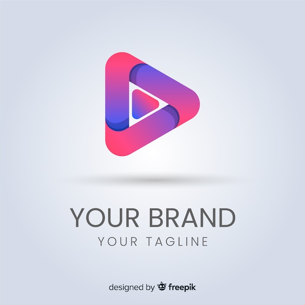 Gradient abstract logo template