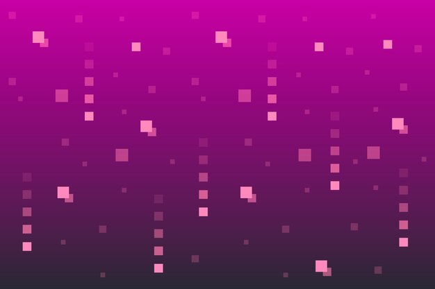 Gradient abstract pixel rain background