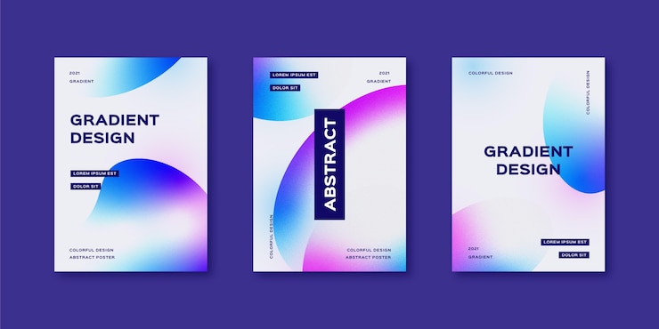 Free Vector gradient abstract shapes cover collection