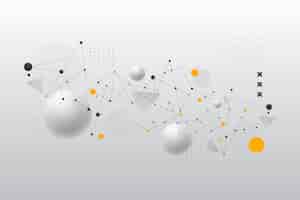 Бесплатное векторное изображение Градиент абстрактный стиль каркасный фон