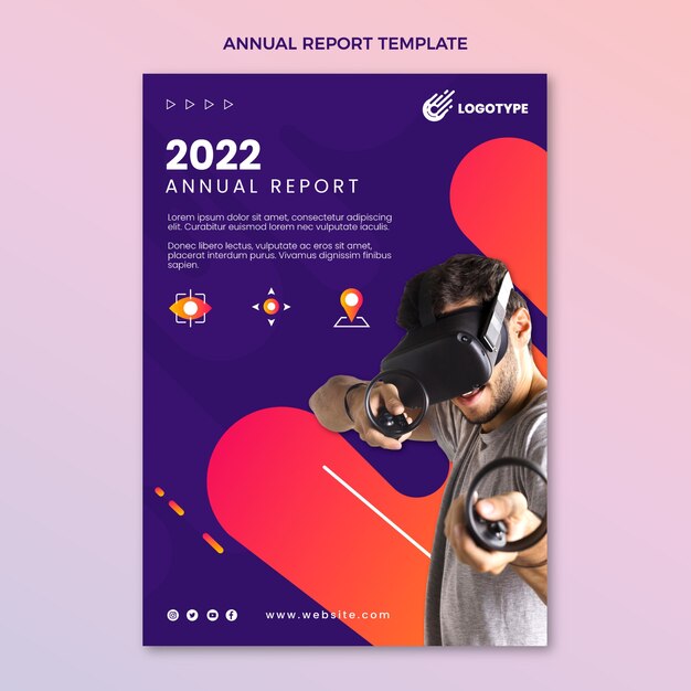 Gradient abstract technology annual report