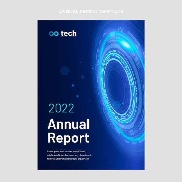 Gradient abstract technology annual report