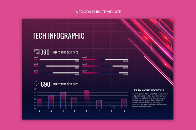 Градиент абстрактной технологии инфографики