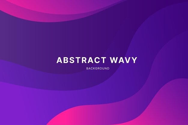 Gradient abstract wavy background