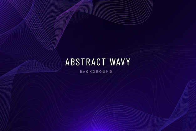 Gradient abstract wavy background