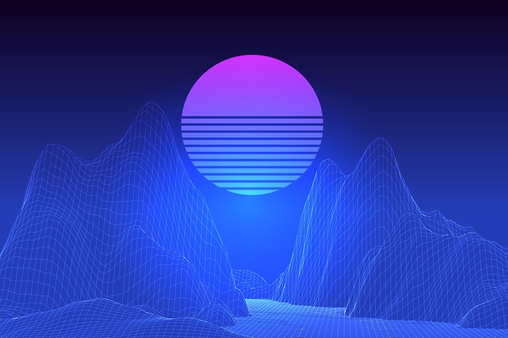 Free Vector gradient abstract wireframe background