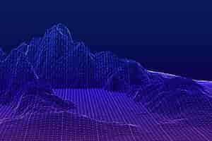 Бесплатное векторное изображение Градиент абстрактный каркасный фон
