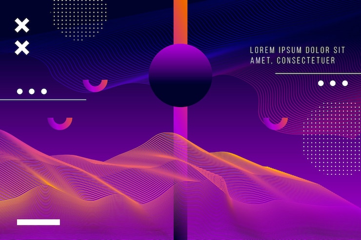 Free Vector gradient abstract wireframe background