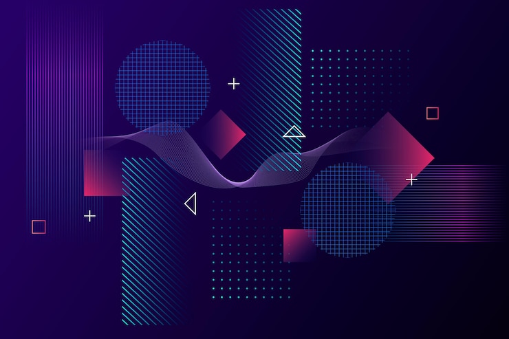 Free Vector gradient abstract wireframe background