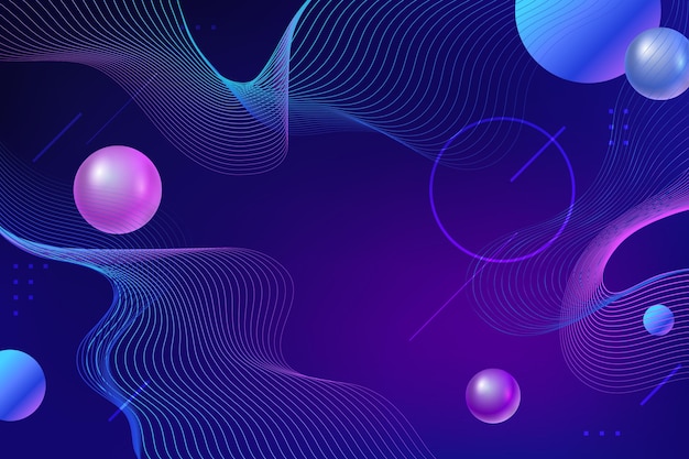 Gradient abstract wireframe background