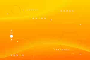 Free vector gradient abstract yellow and orange background with geometric elements