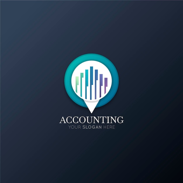 Gradient accounting logo slogan