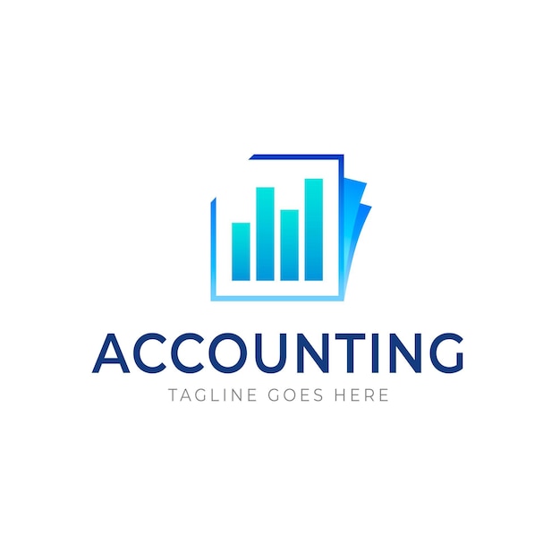 Gradient accounting logo template