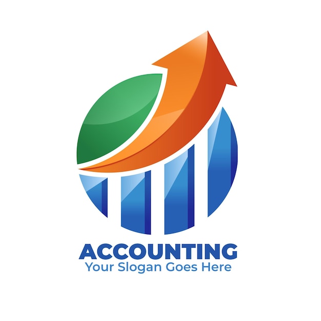 Gradient accounting logo template