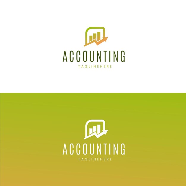 Gradient accounting logo template