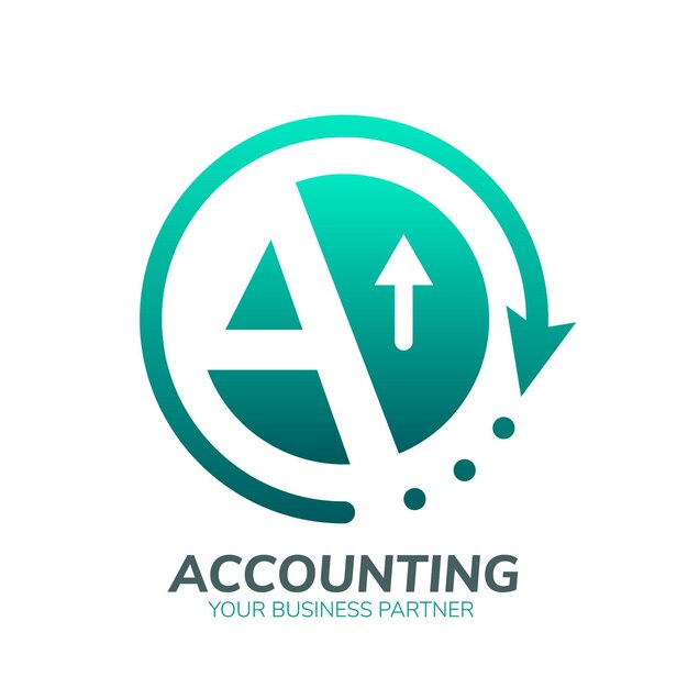 Gradient accounting logo template