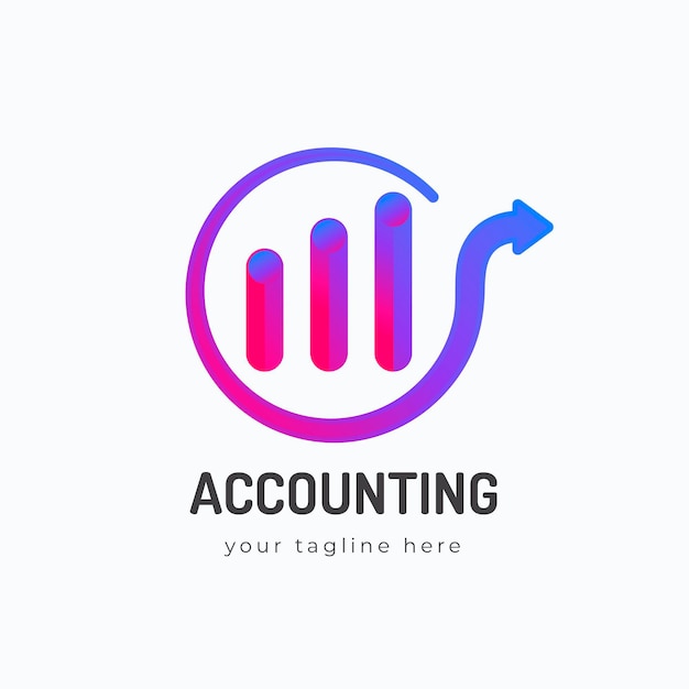 Gradient accounting logo template