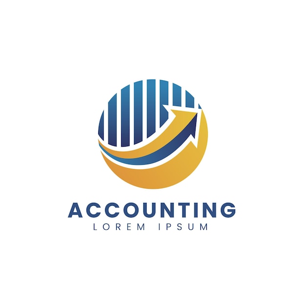 Gradient accounting logo template