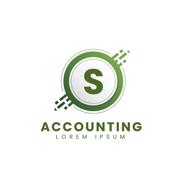 Gradient accounting logo template