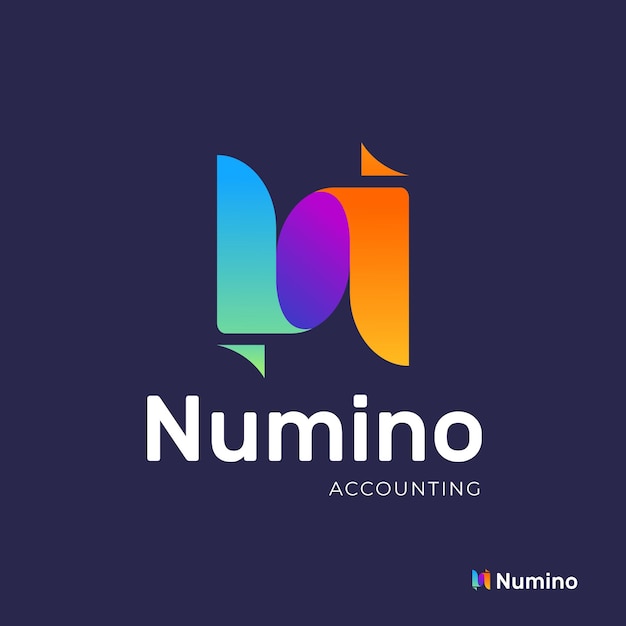Free vector gradient accounting logo template
