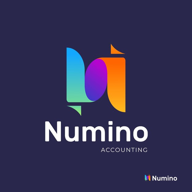 Gradient accounting logo template