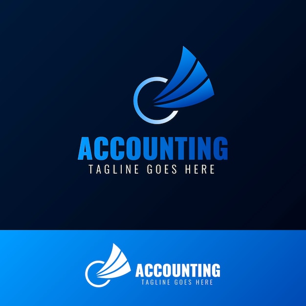 Gradient accounting logo