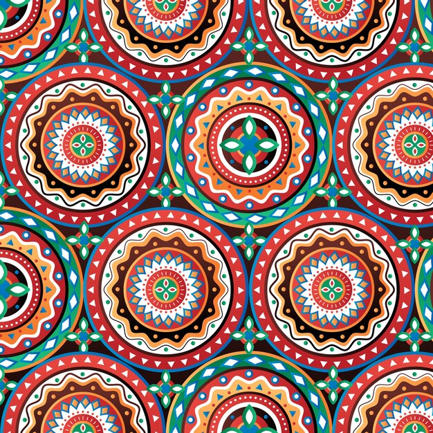 Gradient african pattern design