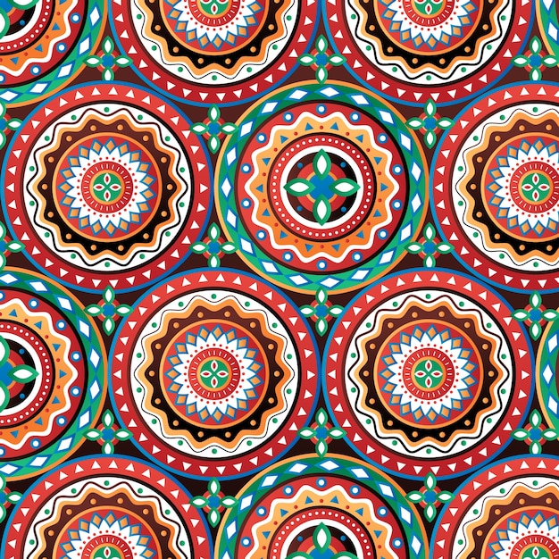 Gradient african pattern design