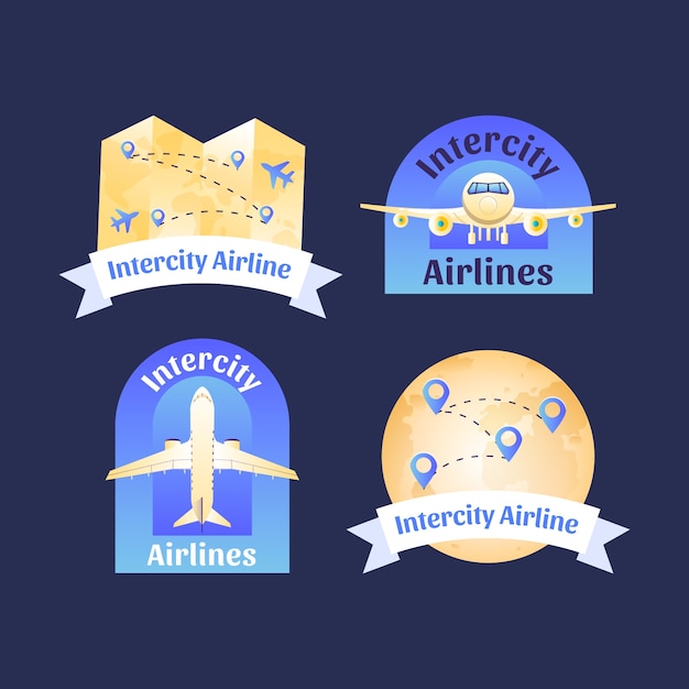 Gradient airline template design