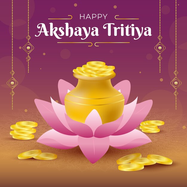 グラデーションakshayatritiyaイラスト