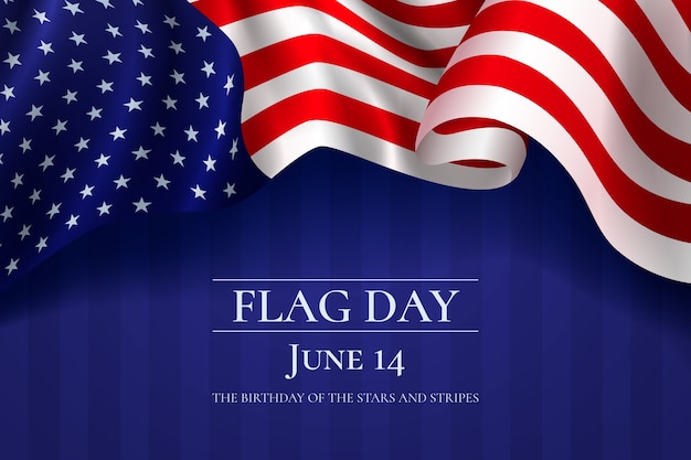 Free vector gradient american flag day background