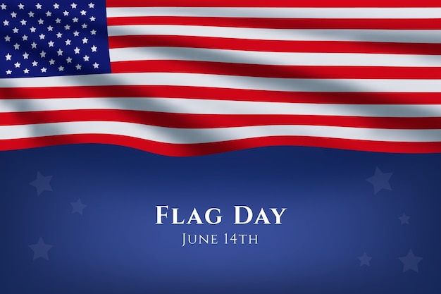 Vettore gratuito priorità bassa di giorno di bandiera americana sfumata