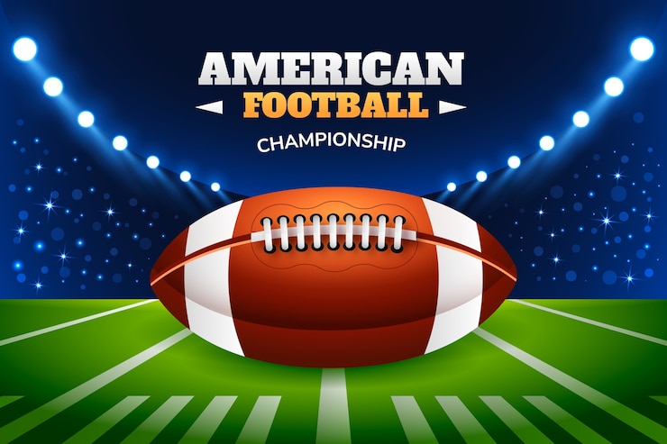 Free Vector gradient american football championship background