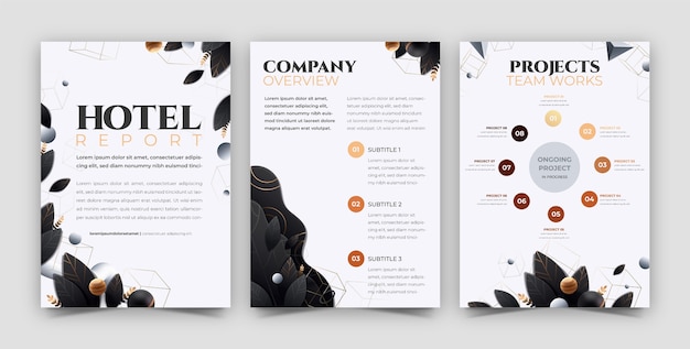 Gradient annual report template