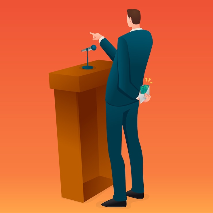 Free Vector gradient anti corruption day illustration