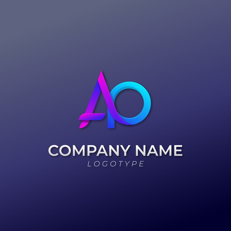 मुफ़्त वेक्टर gradient ap monogram logo design template