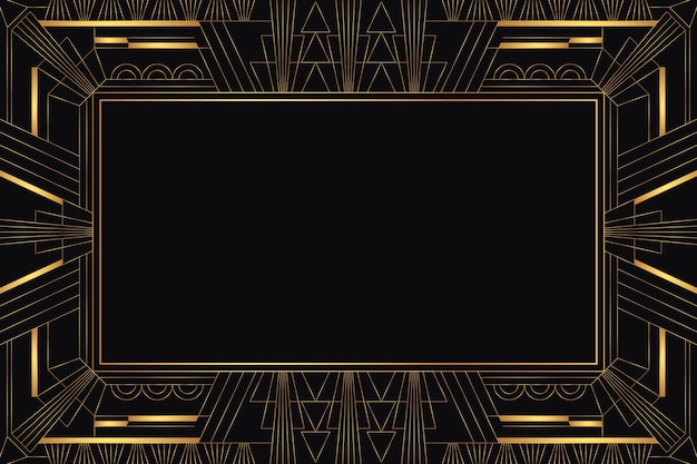 Gradient art deco background