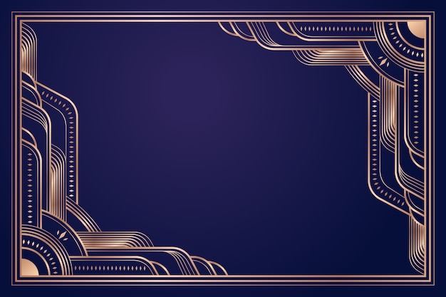 Gradient art deco background