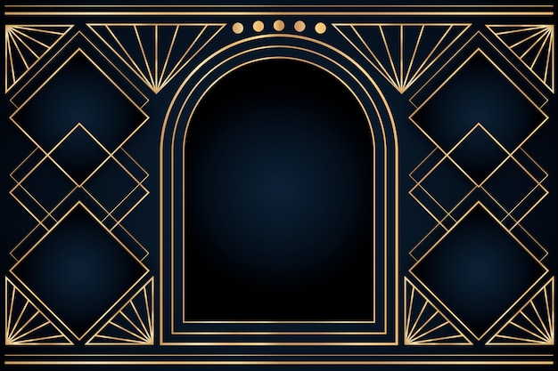 Gradient art deco background