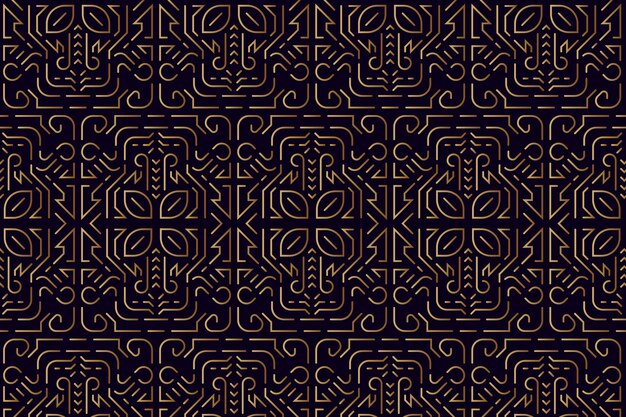 그라디언트 아트 데코 복잡한 패턴