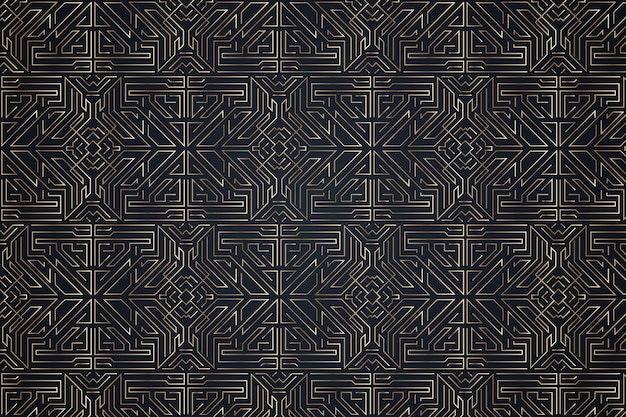 Gradient art deco elegant pattern