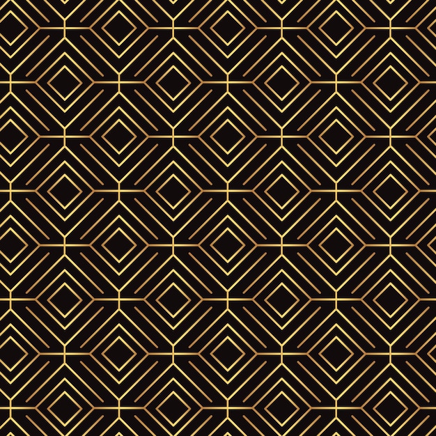 Vettore gratuito design pattern art deco gradiente