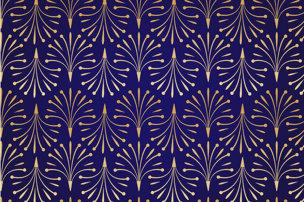 Free vector gradient art deco pattern design