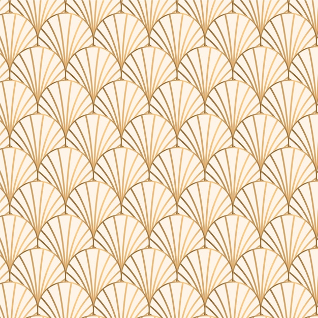 Free vector gradient art deco pattern design