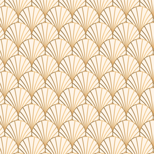 Vettore gratuito design pattern art deco gradiente