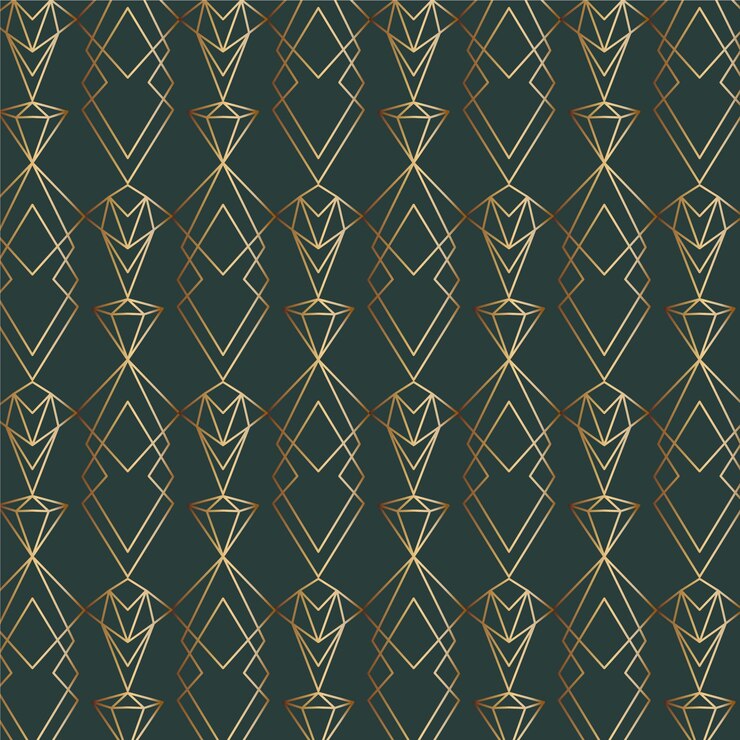 Free Vector gradient art deco pattern design