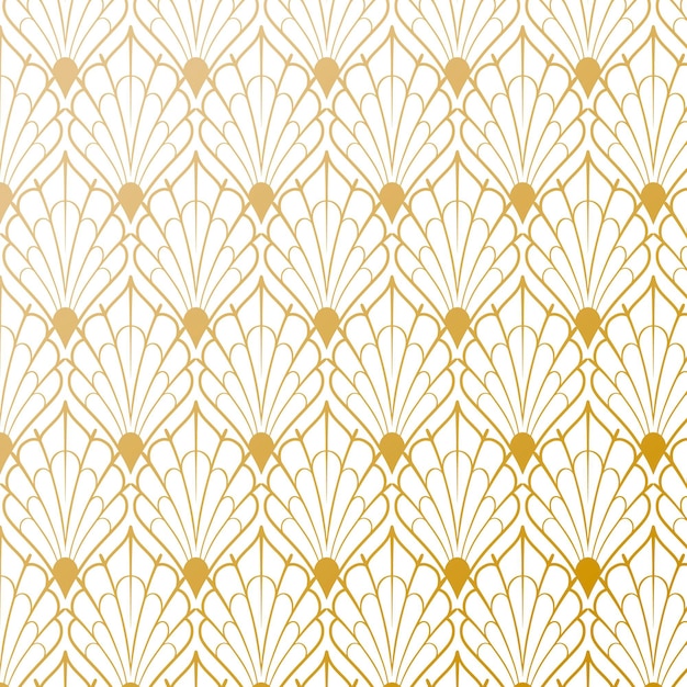 Gradient art deco pattern design